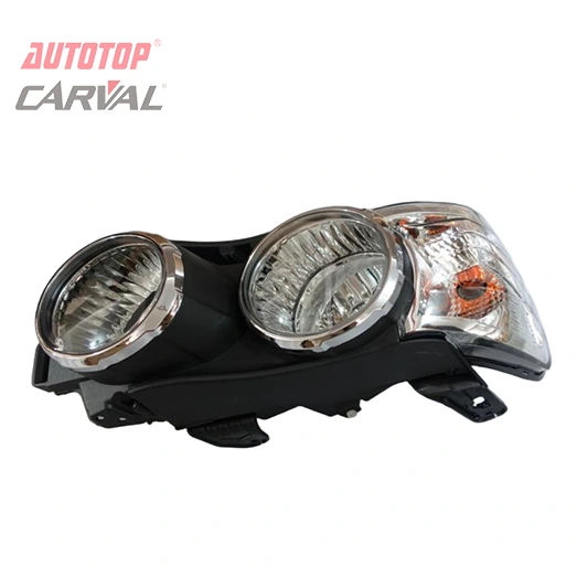 Headlamp Trydan gyda Chylch Chrome ar gyfer CHEVROLET AVEO 2011